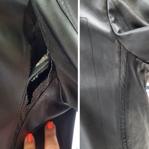 Реставрация одежды из кожи